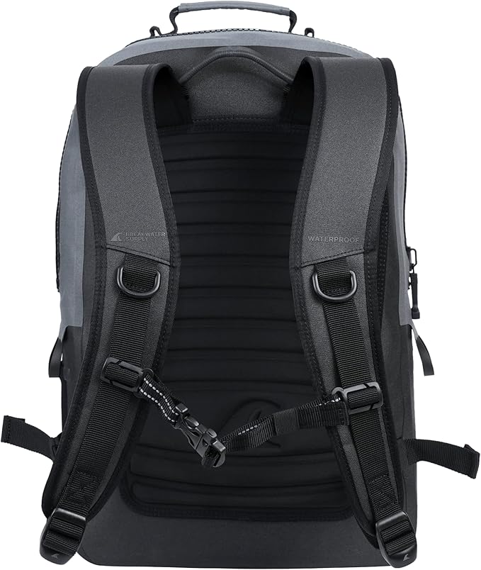 Breakwater Supply™ Waterproof IP68 Submersible Backpack with Airtight Zippers | Laptop Travel Outdoors | Fogland 25L 20L 15L