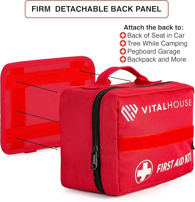 346 Piece First Aid Kit Survival - Professional Waterproof Trauma Medical Kit for Emergency, Ideal for Home, Office, Car, Travel, Outdoor, Camping, Hiking - Portable Emergency Supplies Bag