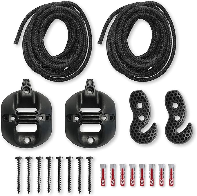 LA SIESTA - Large Double Brisa Classic Hammock & CasaMount - Suspension Kit for Walls & Beams - Weather Resistant Portable Hammock - 2-Person - Wave