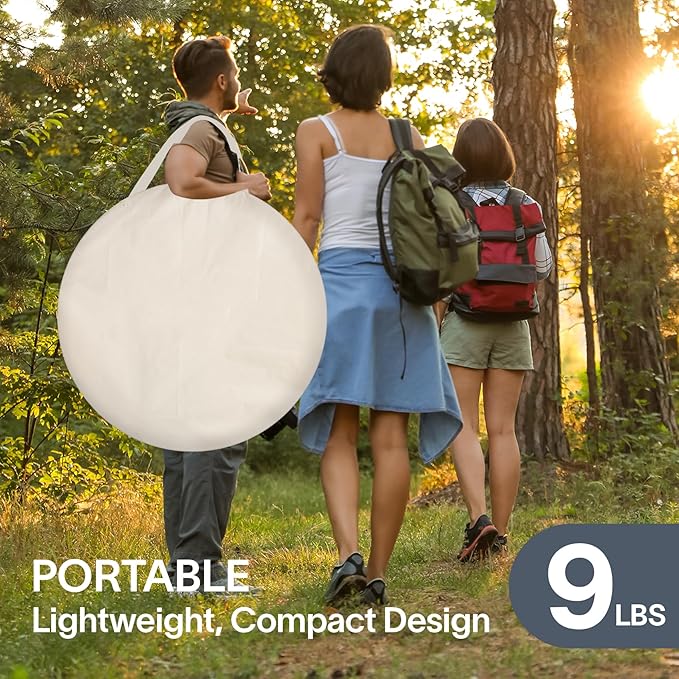 Alvantor Pop Up Screen Tent House Room Instant Outdoor Camping Canopy Sun Shelter Gazebo for Patio, Backyard & Deck, Privacy Tent(2-10 People, 8'x8' 10'x10' 12'x12')