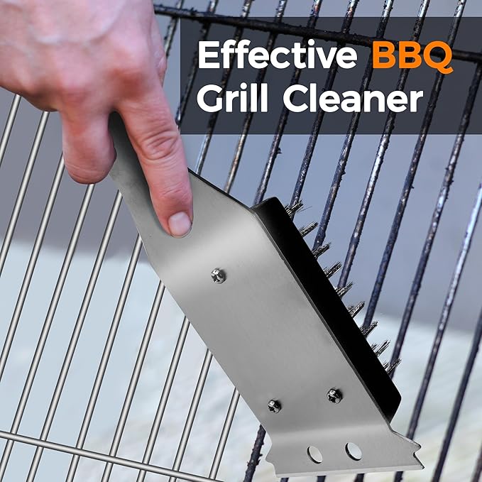 BBQ Accessories Grill Tools - Grilling Gifts for Men Dad, 32Pcs Heavy Duty Stainless Steel Barbecue Grill Accessories for Outdoor Grill with Aluminum Case and Apron, Dad Men Gifts for Christmas