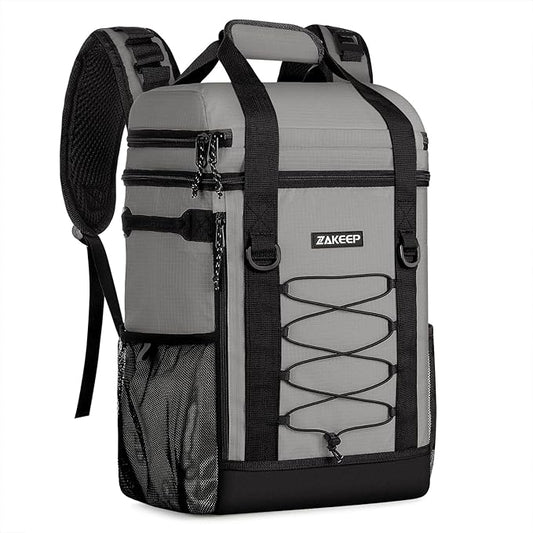 Cooler Backpack, 36 Cans Multifunctional Leakproof Cooler Backpack with Padded Top Handle, Mesh Pocket for Camping BBQ