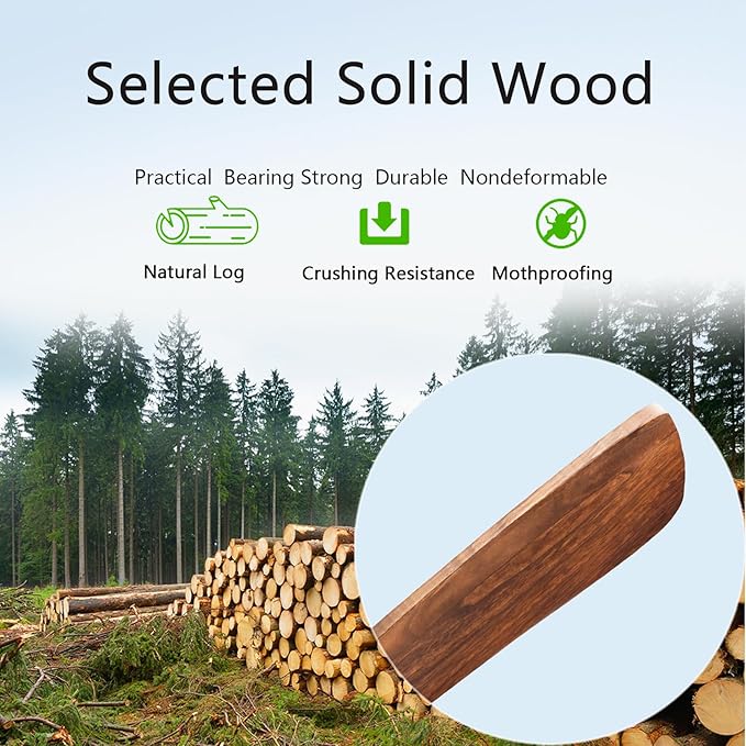 60" Ceiling Fans with Lights with Remote Control, Indoor Outdoor Wooden Ceiling Fan with 3 Wooden Blades for Patio, Living Room, Office, Farmhouse, etc. (Black + Walnut)…