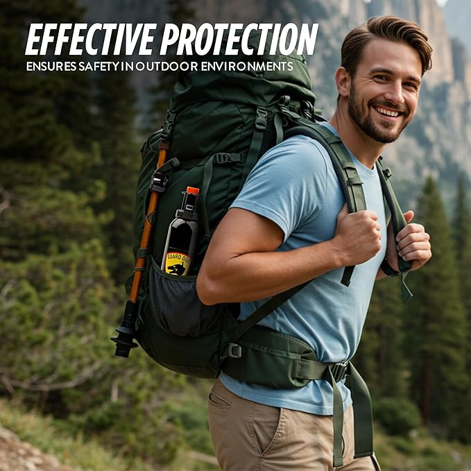 Guard Dog Security Fire Master OC Pepper Spray Self Defense, Police Strength with UV dye, Easy Access Outdoor Personal Protection