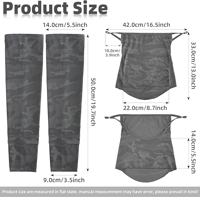 Grey UV Sun Protection Arm Sleeves for Men Women Teenager, Fishing Cycling Driving Ice Silk Cooling Arm Sleeves