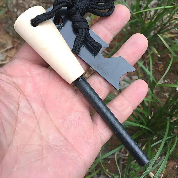 eGreen Fire Starter Kit – 10 to 30 Magnesium Bags with 3.15" Ferro Rod + Optional 60-Minute Wax Rope – Emergency Survival Ignition Set for Camping & Bushcraft