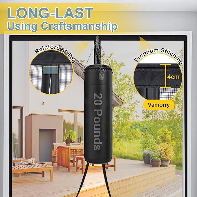 2025 Upgraded Magnetic Screen Door - 3X Heavy Duty Magnets Hands-Free - Mosquito/Insect Proof- Lets Cool Breeze in - Kid/Pet Friendly - Sliding Doors Easy Install 58"x78"