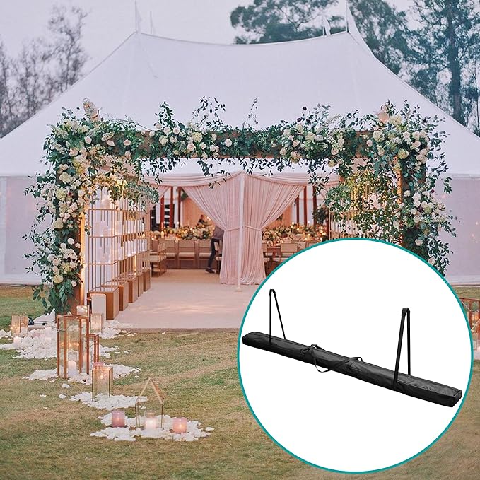 Adnee 88" L x 8" W Heavy Duty Party Tent Poles Storage Bag-600D Oxford Canopy Pole Bag with Padded Handles and Dual Zipper-Portable Long Storage Bag for Storing Event Tent Equipment Top Covers Pole