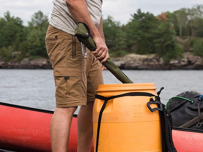 AGAWA - BOREAL24 Tripper Kit - 24 Inch Folding Bow Saw, 24" Rugged Cordura Sheath, Additional 24" Aggressive Blade (Black Frame - Green Handle)