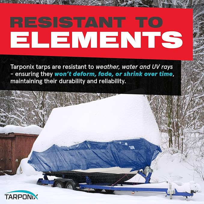 Better Blue Poly Tarp 6’ x 20’ – Lightweight 5 Mil Waterproof Cover – Durable, Weatherproof, Multipurpose Protection for Camping, Roofing, Construction