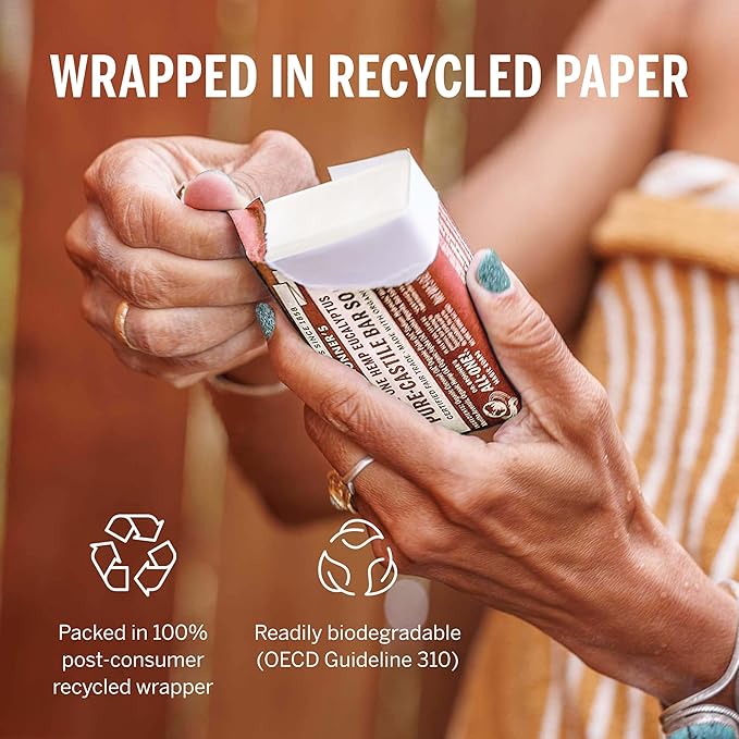 Dr. Bronner's Pure-Castile Magic Bar Soaps - Made with Regenerative Organic Certified Oils - For Face, Body, Hair- Vegan Soap Bars for Men & Women - Eucalyptus 2 pack, 5 oz