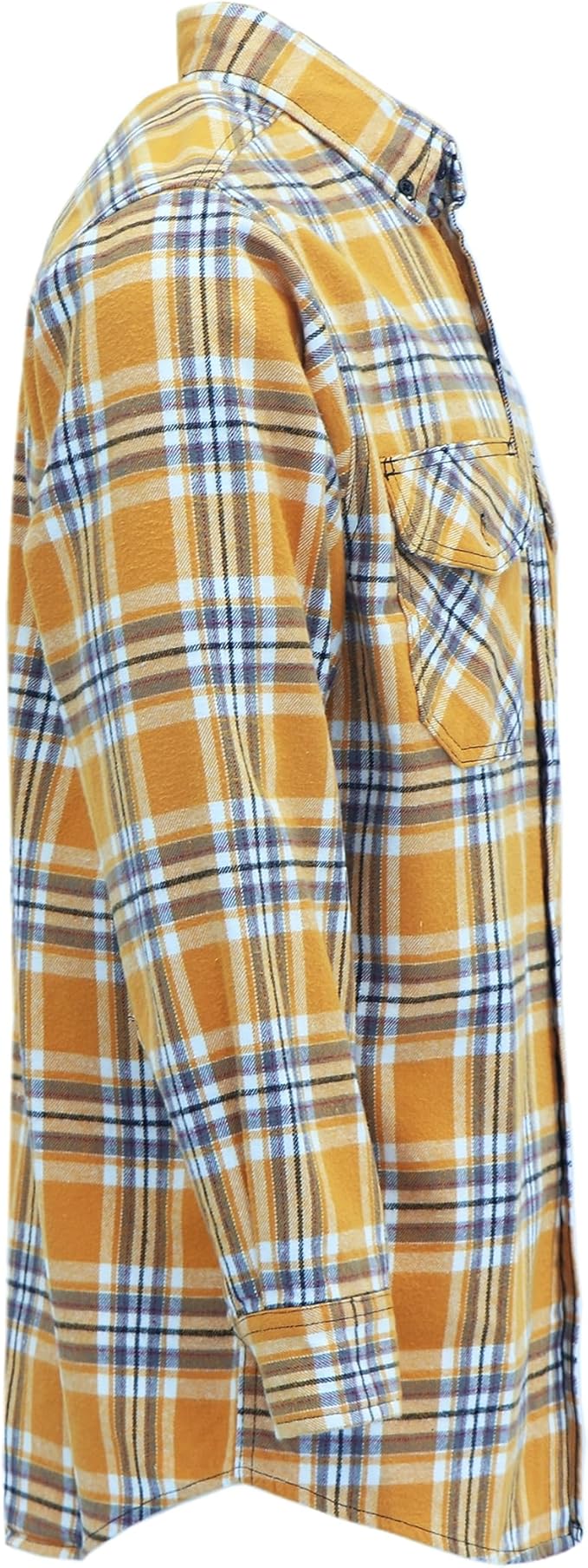 BOCOMAL FR Shirts for Men Welding Shirt Plaid 8.5oz Heavyweight Fire Retardant/Flame Resistant Welding Jacket