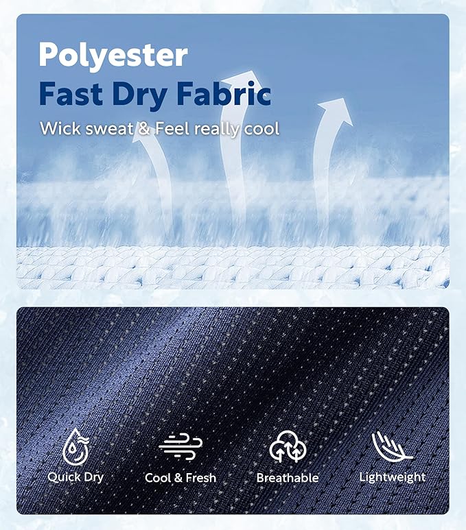 DAVID ARCHY Mens Boxer Shorts Underwear Quick Dry Breathable Mens Boxers Moisture Wicking Boxers for Men 3 or 5 Pack