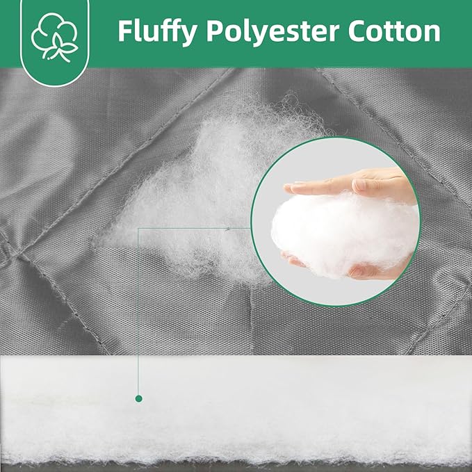 Insulated Door Curtain Fit Door 36"x82" - Magnetic Thermal Cover for Winter - Winter Door Insulation to Keep Warm Air in & Cold Air Out