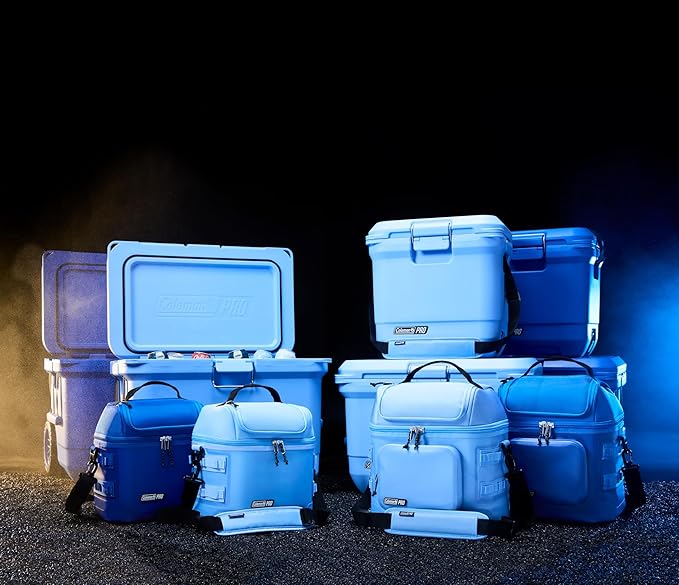 Coleman Pro Heavy-Duty 45qt Ultra-Light Premium Hard Cooler, Extra-Thick Insulation Keeps Ice up to 4 Days, 74-Can Capacity