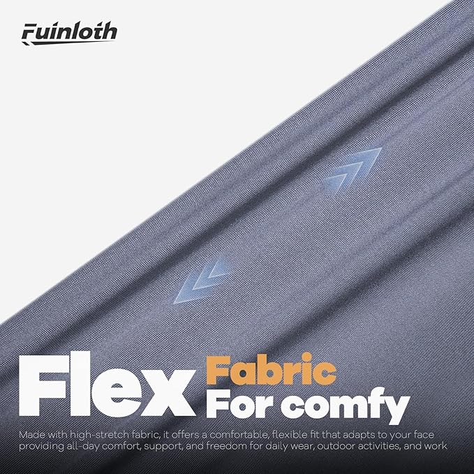 Fuinloth Neck Gaiter, 6 Pack Cooling UV Protection Bandana Buff Face Mask Gator Scarf for Men Women