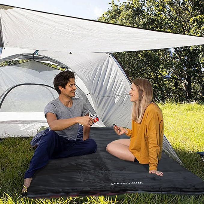 Backpacking Flannel Sleeping Bag Lightweight for Adults Hiking Ultralight Compact Sleeping Bag Portable Warm Weather Summer with Compression Sack