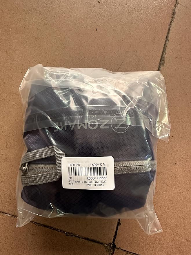 ZOMAKE Ultra Lightweight Hiking Backpack 20L, Packable Small Backpacks Water Resistant Daypack for Women Men(Navy Blue)