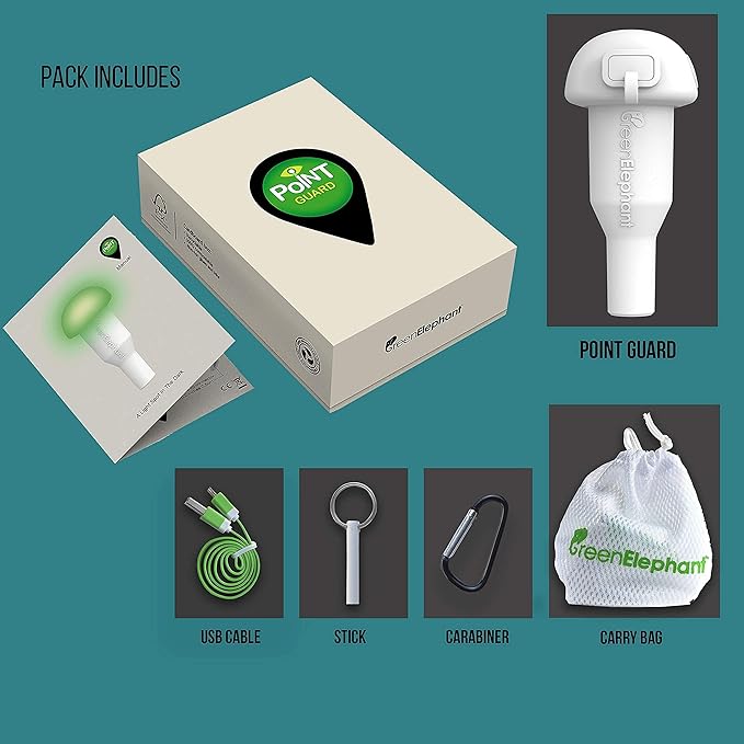 Telescoping Tarp Poles Set of 2 – Adjustable Aluminum Rods for Tents and Tarps –Tarp Pole Light, USB Rechargeable LED Point Guard for Camping, Hiking, Biking, Fishing, Festivals, Parti