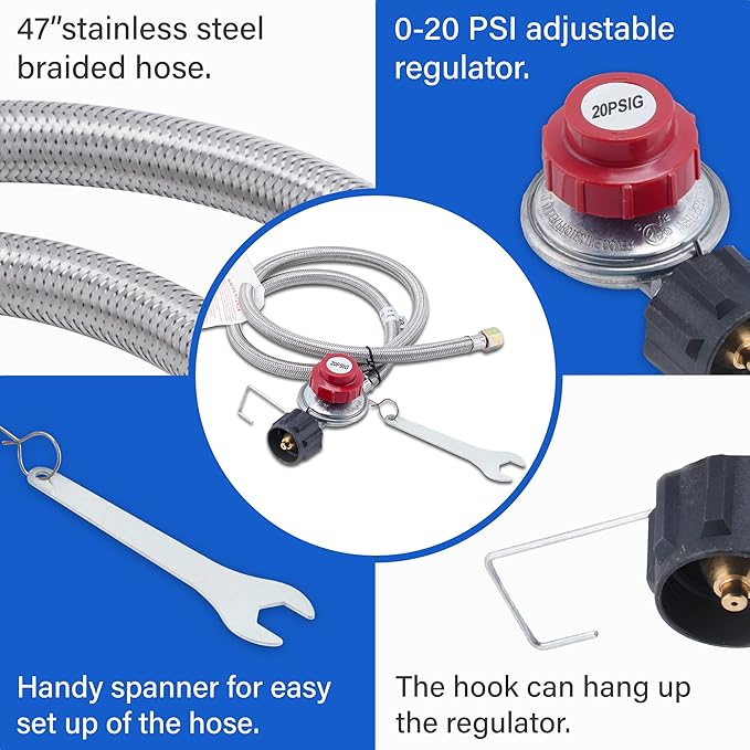 ARC 200,000BTU Single Burner Propane Stove, High-Pressure Outdoor Propane Stove Cooker Propane Burner, 16.5"Heavy Duty Burners For Outdoor Cooking Turkey Fry,Crawfish Boil,Homebrewing