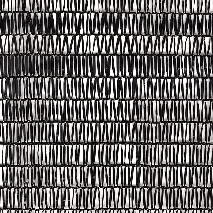 Garden expert 50% Black Shade Cloth 8x12FT Taped Edge with Grommets Sun Net Mesh for Garden Patio Backyard UV-Resistant