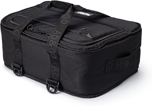 AO Coolers Stow 'n Go Canvas Soft-Sided Cooler, Low Profile and Leak Proof, Insulated for 24-Hour Cold, Black, 38-Can