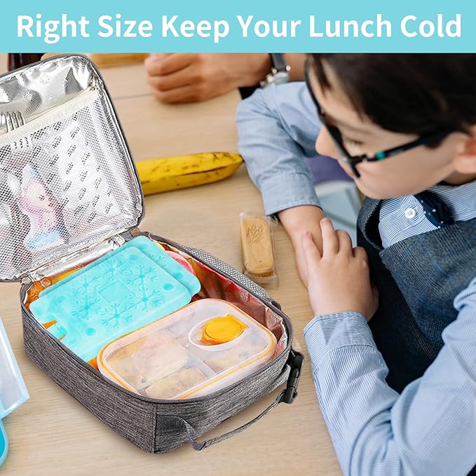 4/8 Pack Ice Packs for Lunch Boxes & Coolers, Slim Reusable Lunchbox Cooler for Women, Quick Freeze Space Saving Freezer Icepack, Long-Lasting Picnic Accessories Small Cold Pack, Travel Essentials