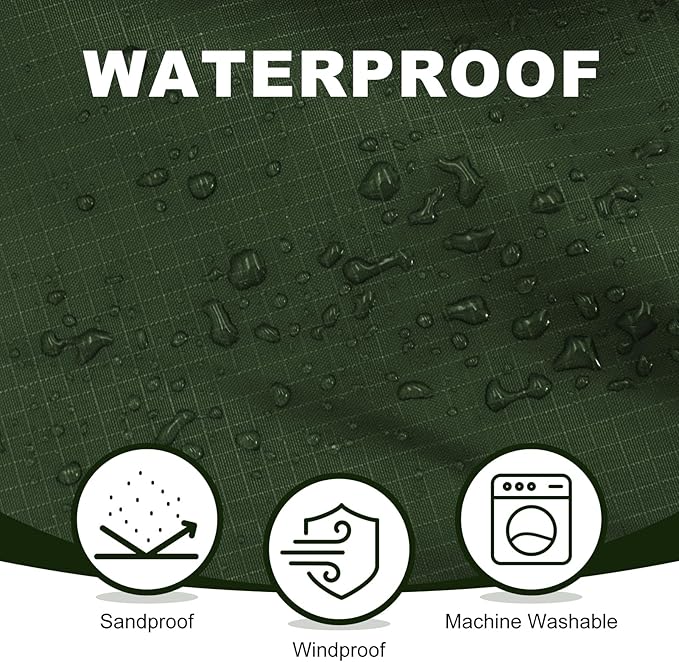 Fleece Waterproof Outdoor Blanket - Windproof Stadium Blanket for Camping, Picnics, and Sports Stay Dry and Comfortable 80"x 58"