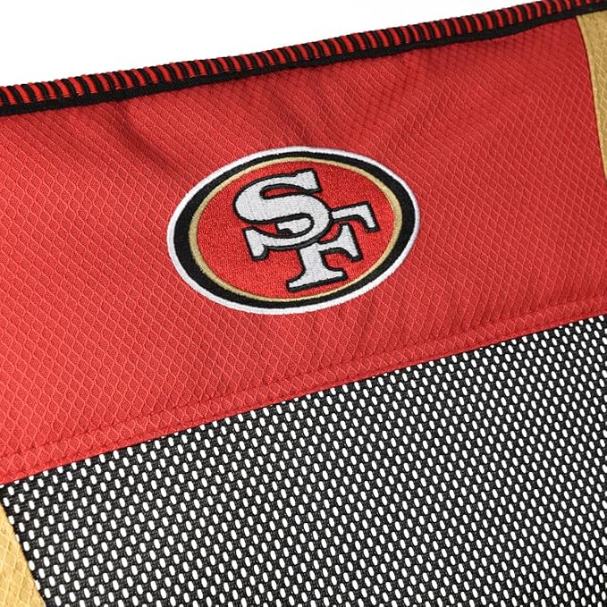 Kijaro Dual Lock Pro Sports Fan Folding Chair, 26" L x 35.5" W x 37" H, San Francisco 49ers