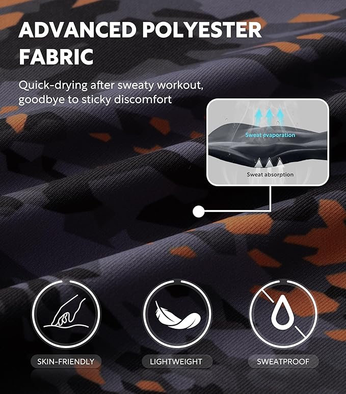 DAVID ARCHY Mens Performance Boxer Briefs 3 Pack, 3D Support Pouch & No Ride-Up Design Moisture-Wicking Sport Underwear