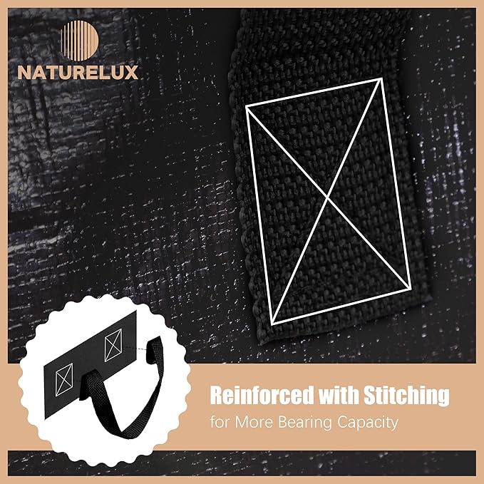 Heavy Duty Moving Bags with Backpack Straps and Strong Handles, Alternative to Moving Boxes and Storage Totes for Dorm Room Essentials, 12 Pack, Black