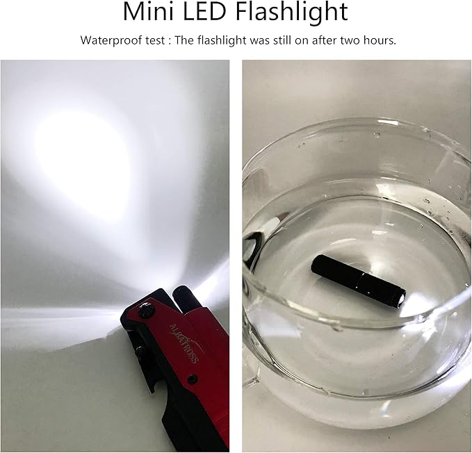 ALBATROSS 6-in-1 Survival Tactical Military Folding Pocket Knives with LED Light,Rope Cutter,Glass Breaker,Magnesium Fire Starter,Bottle Opener;Multi-Function Emergency Tool(Red)