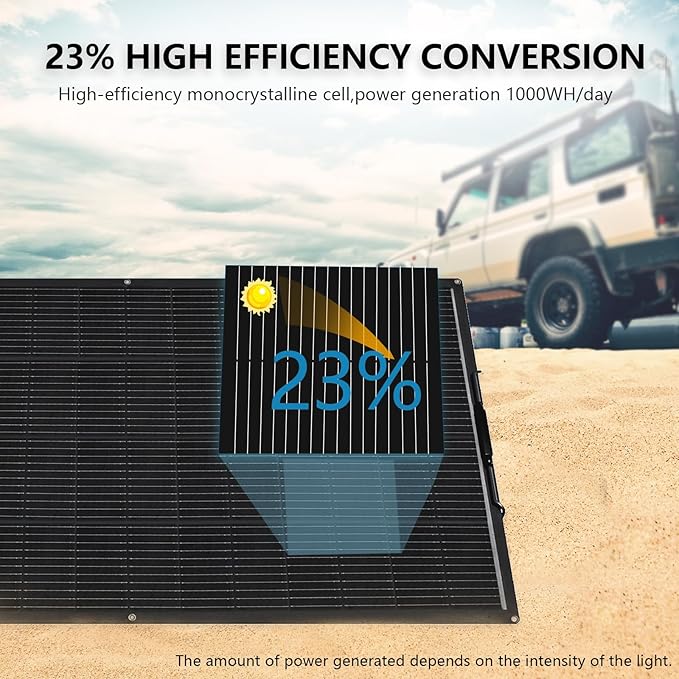 XINPUGUANG Flexible Solar Panel 200 Watts Monocrystalline Fiberglass Solar Modules Charger Off-Grid for 12V System Boat RV Cabin Van Car Uneven Surfaces (200W)