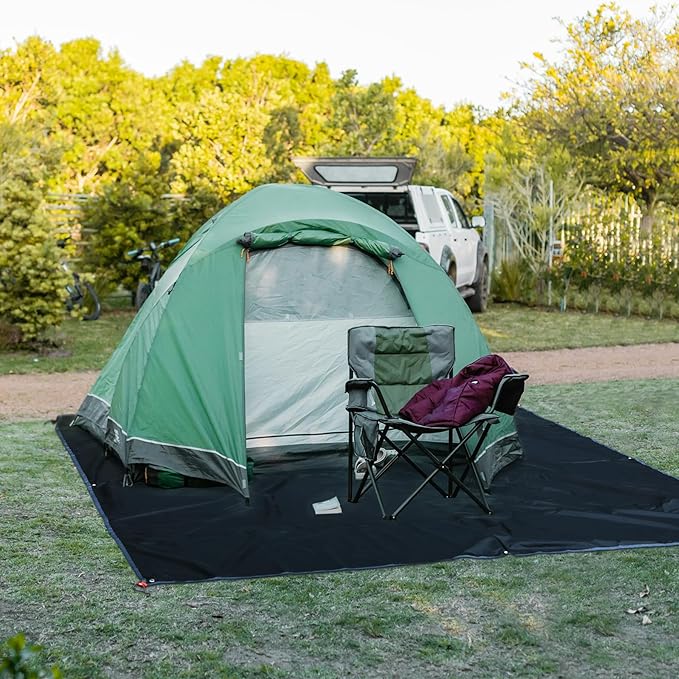 REDCAMP Ultralight Tent Footprint for 8-10 Person Tent, Multifunctional Waterproof Camping Tent Tarp for Camping, Hiking and Survival Gear, Lightweight, 95"x95"