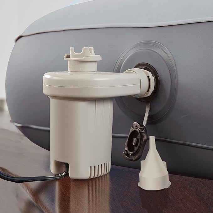 Nautica Home Express Sleep Air Mattress Inflatable Bed for Guests, Travel and Camping: Support Comfort System with Puncture Resistance Vinyl, Full