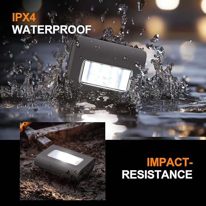 Yzoni 2Pack Running Lights, Safety Light with Strong Magnetic Clip for Runners, Small Lightweight Running Light USB Charging Cable for Night Running, Walking, Camping, Hiking, Outdoor Adventure