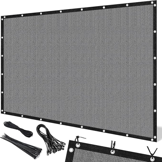 Artpuch 90% Sun Shade Cloth, 3 x 6 FT Pergola Shade Cover Canopy with Grommets, Sun Screen Fabric Tarp for Patio, Outdoor, Garden, Backyard, Light Grey