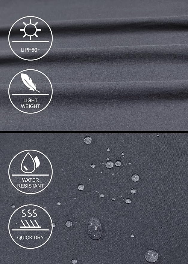 GymBrave Women's Hiking Cargo Pants Quick Dry Outdoor Camping Capris Water Resistant UPF 50 with Zipper Pockets