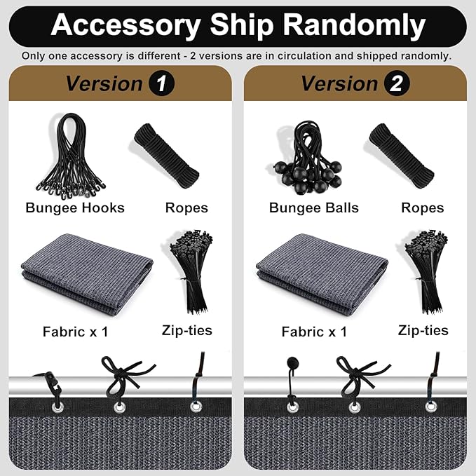 Artpuch 90% Sun Shade Cloth, 3 x 8 FT Pergola Shade Cover Canopy with Grommets, Sun Screen Fabric Tarp for Patio, Outdoor, Garden, Backyard, Blue Grey