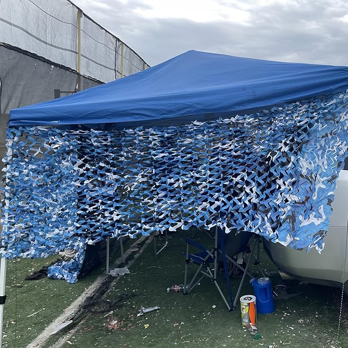 Camo Netting Camouflage Netting 20x20 10x20 10x10 Bulk Roll Burlap Camo Tarp Sunshade Net for Hunting Blind Dinosaur Birthday Jungle MilitaryTheme Party Decoration Camping Shooting