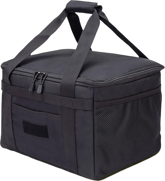 21L Tactical Camping Storage Bag - Tactical Utility Tote Bag Camping Cookware Organizer Trunk Organizer (black)