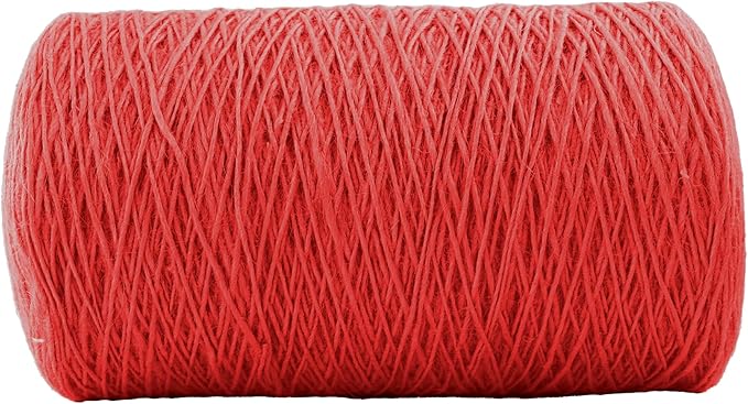 1mm x 2500 Feet Red Jute Rope, Twine for Gardening Tomato Climbing Plant Tie Floristry Crafts Gift Wrapping Packing Decor