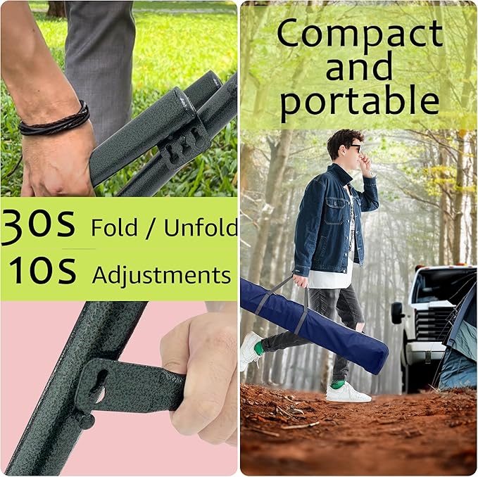 Tranquillo Universal Hammock with Stands Electro Static Coated Steel, Adjustable Foldable Hammock Stand with 2 Layered Polyester Net and Carry Bag for 2 Persons (Canvas - Black)