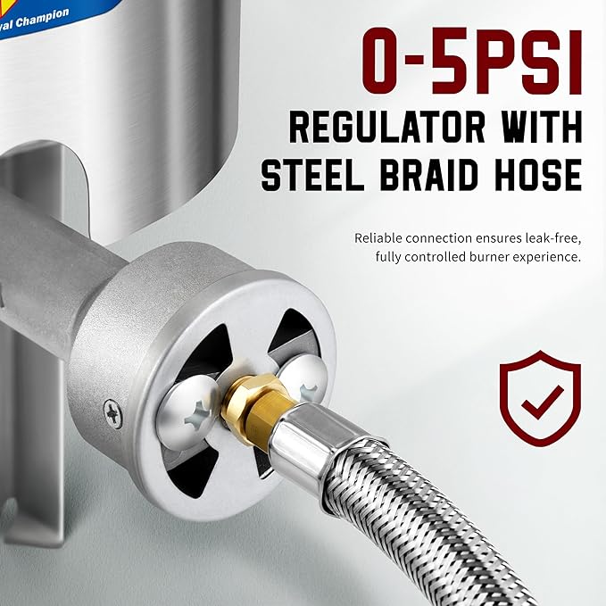 ARC 55,000BTU Propane Burner Camping Stove,Outdoor Gas Stove Burner Cooker for Cooking for Turkey Fry,Homebrewing,Crawfish Boil,and More!