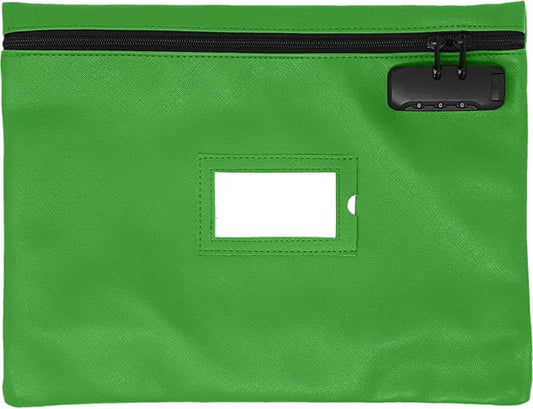 GreenZipper Notary Supplies Bag | 14x11 inch | Locking Document Case for Notary Kit, Stamp, Embosser, Ink Pad, and Valuables