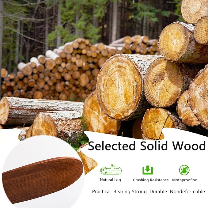 60" Wood Ceiling Fan No Lights with Remote Control，Wooden 3 Blades Ceiling Fans Without Light for Patio,Garage,Living Room,Bedroom,Office,Indoor/Outdoor(Black+Dark Walnut)