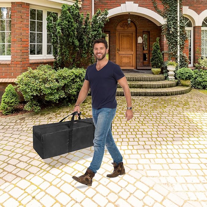 Extra Large Sports Duffle Bag-Zipper Duffel Travel Sports Equipment Bag,Travel Duffel Luggage Bag with Upgrade Zipper, Sturdy & Water Resistant (36" - Black)