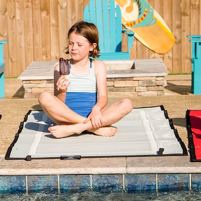 3x6 Solid Gray RV Patio Mat – Extra Thick 5mm Recycled Poly Rug – Waterproof, Reversible, Heavy-Duty – Compact Premium Outdoor Rug for Camping, Deck, Beach (Grey, 3' x 6')