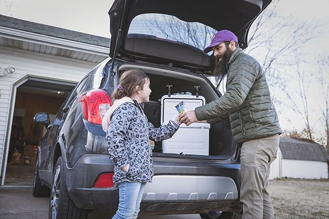 Coastland Bay Series Cooler Premium Everyday Use Insulated Rotomolded Cooler, Small Ice Chest for Tight Spaces, Soccer Games, & Tailgates