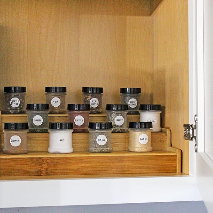 Cornucopia Brands Mini Plastic Spice Jars w/Sifters (12-Pack, Black); 2 Tablespoon Capacity (1 Fluid Ounce) Spice Bottles for Travel, Glitter, Gifts, Favors